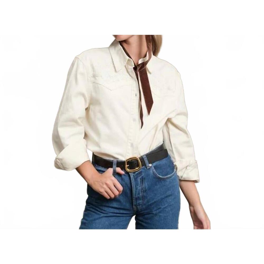 NEW RAISONNEL emma western shirt in cream